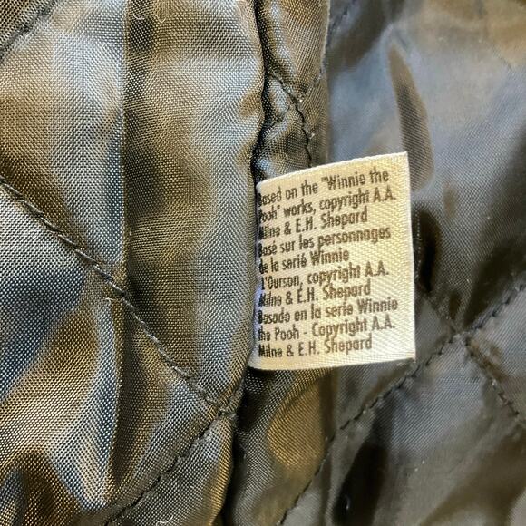 Disney Store Winnie the Pooh Embroidered Fleece Vest Womens Small Brown Sherpa - Picture 7 of 10